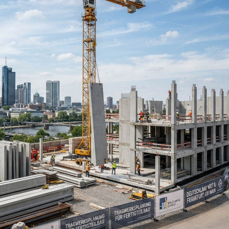 Fertigteilbau tragwerksplanung frankfurt Tragwerksplanung für Fertigteilbau und Betonfertigteile in Frankfurt am Main und Deutschland